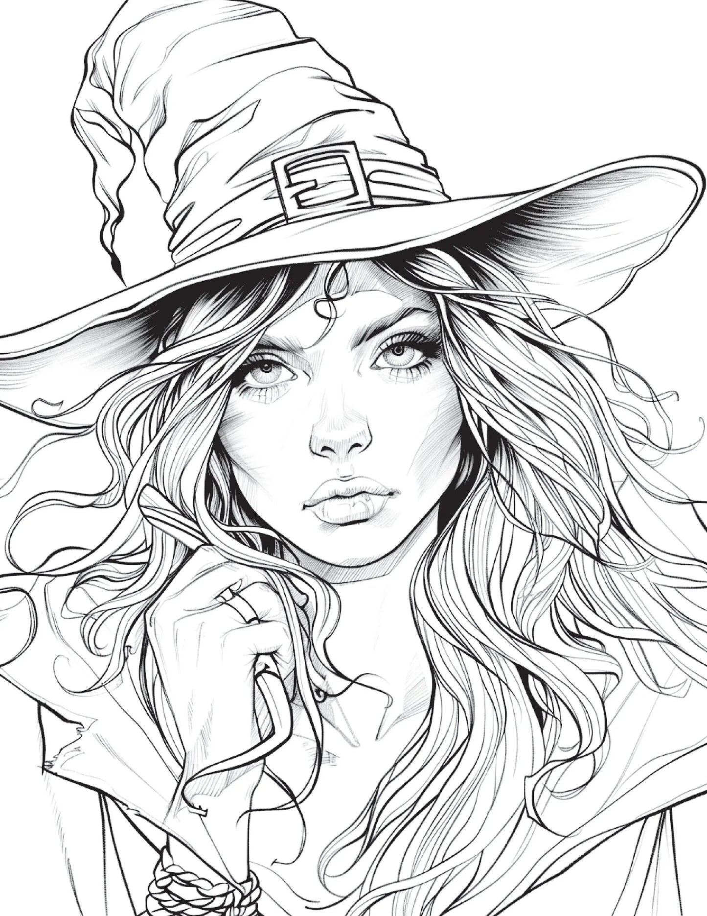 100 Witch Coloring Pages 1-Robs Books