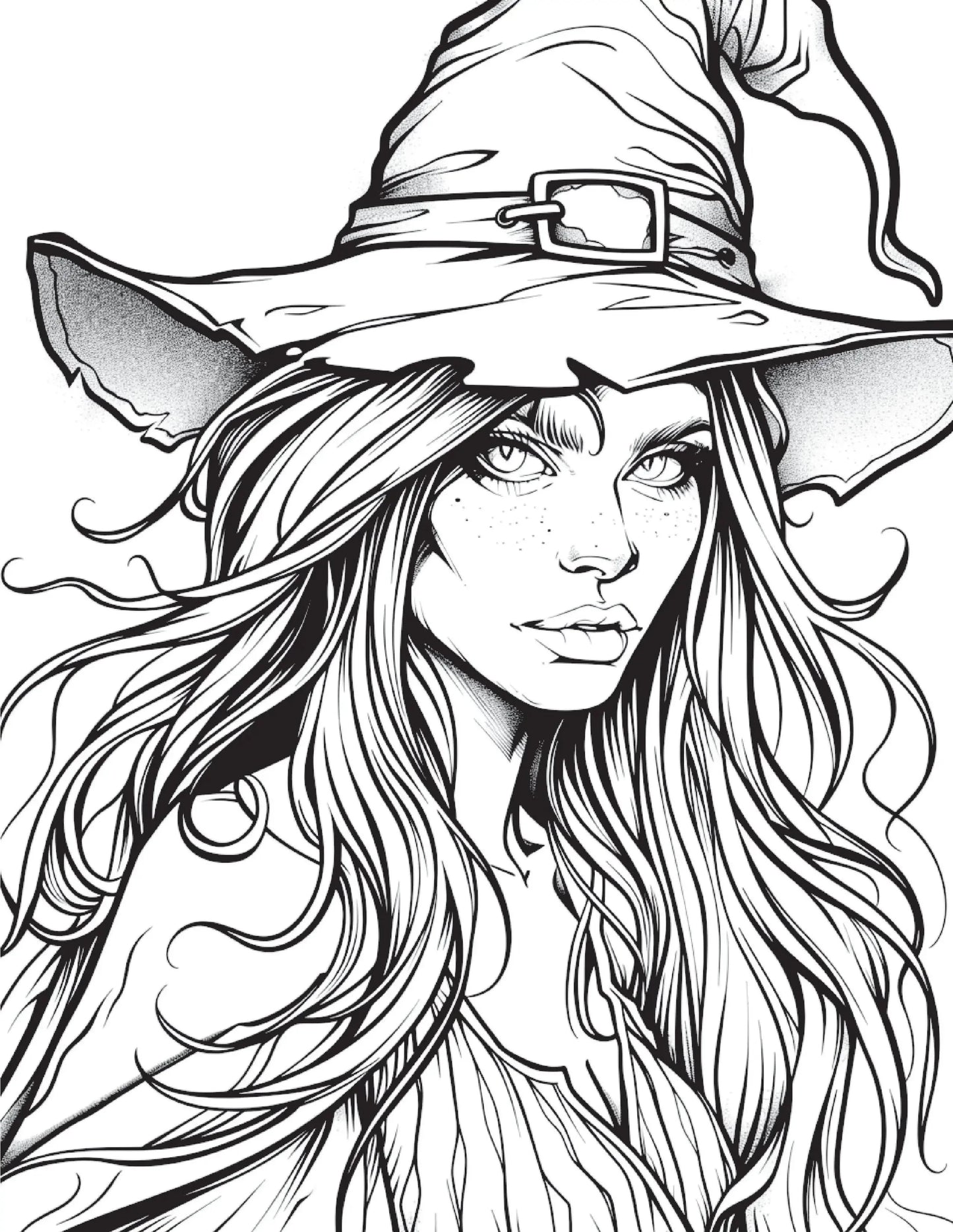 100 Witch Coloring Pages 1-Robs Books
