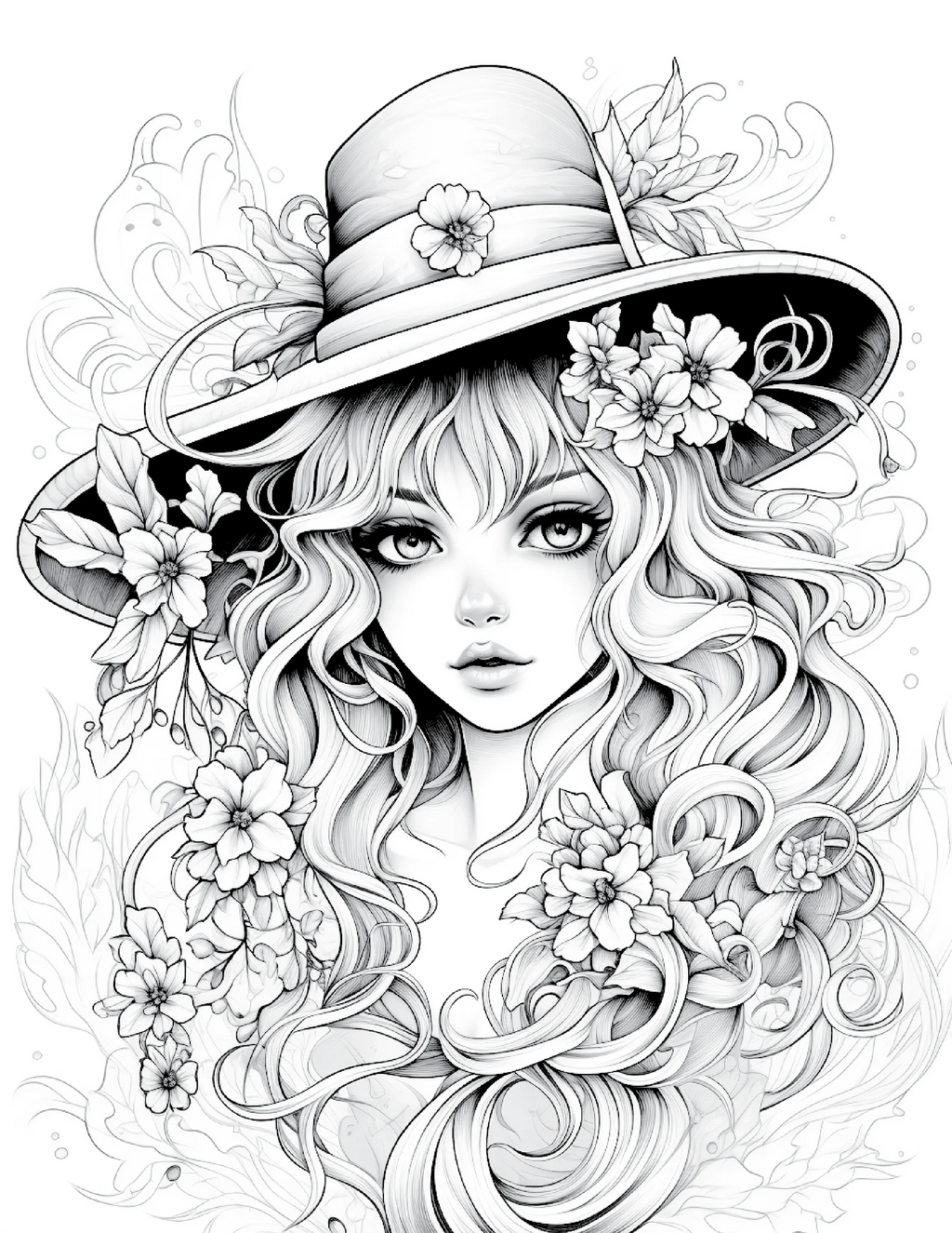 100 Witch Coloring Pages 2 - Robs Books