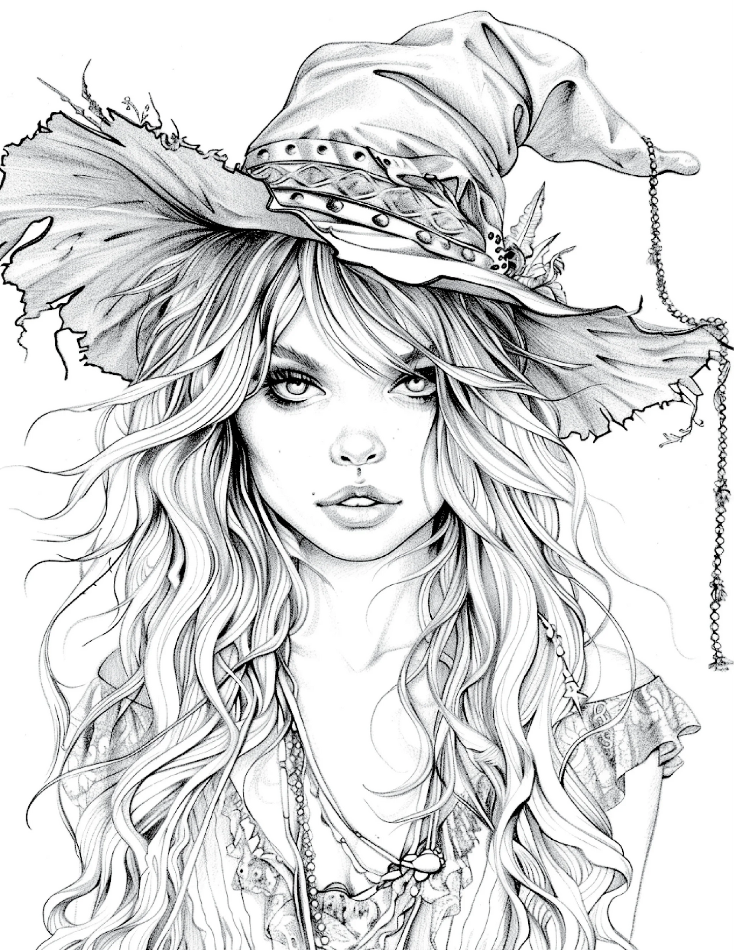 100 Witch Coloring Pages 2-Robs Books