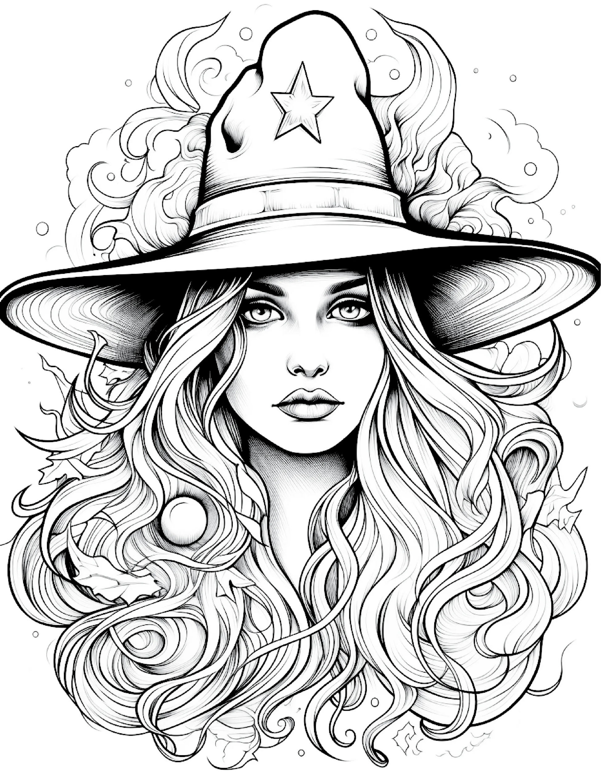 100 Witch Coloring Pages 2-Robs Books