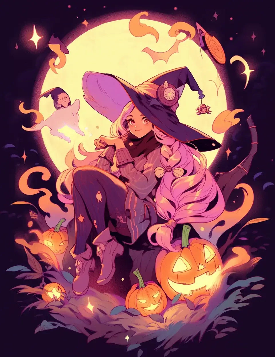 220 Halloween Witch Coloring Pages For Adults 1-Robs Books