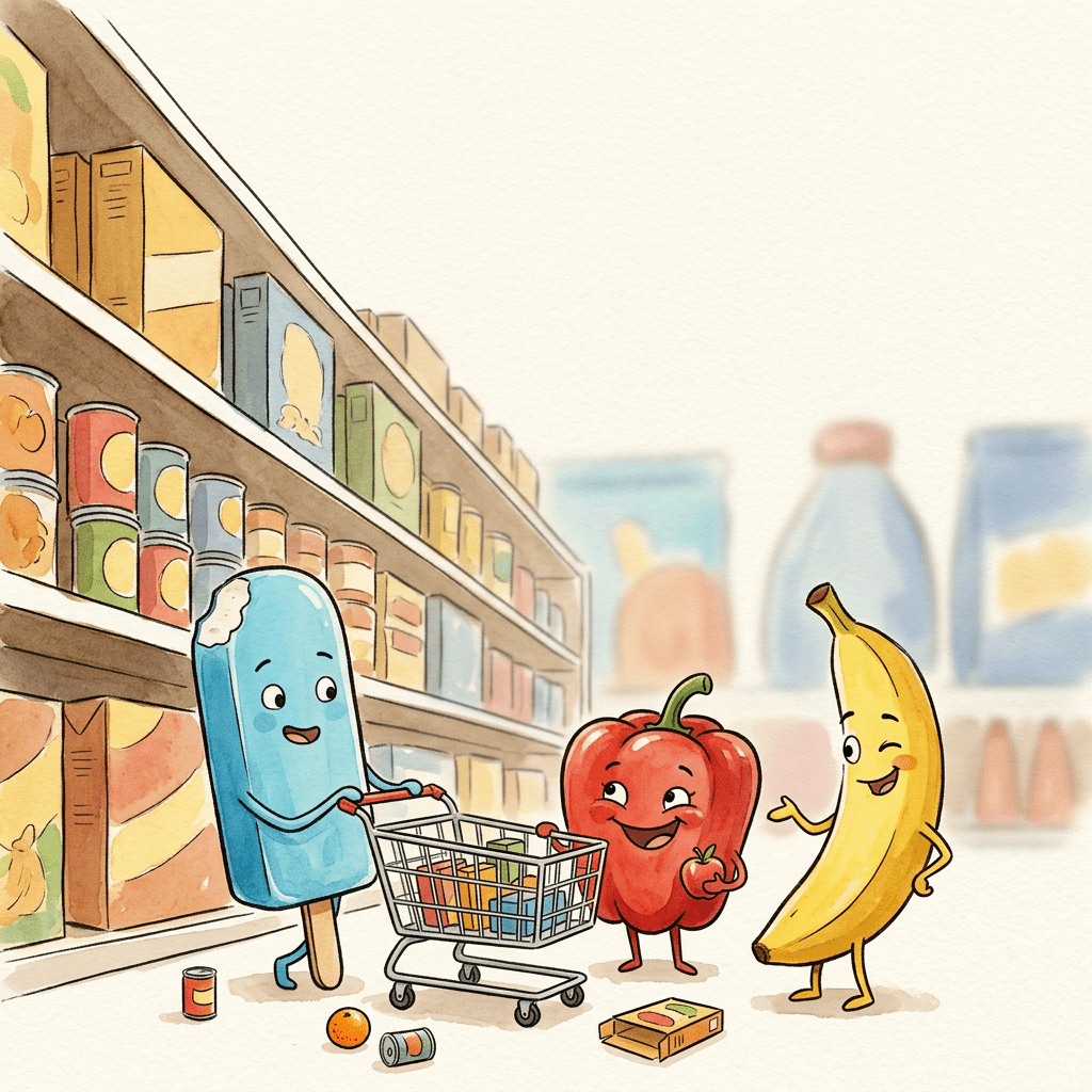 Benny, Bella, and Icy - The Great Grocery Adventure - Robs Books