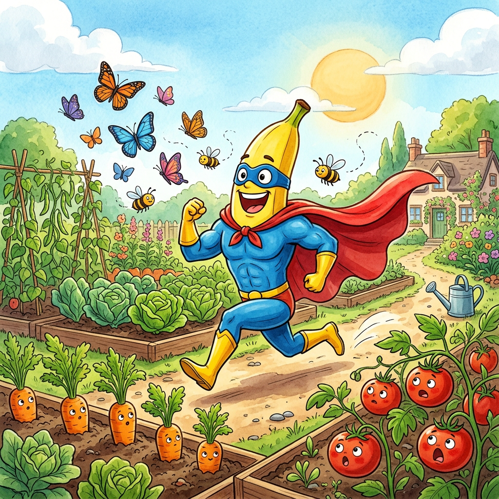 Benny the Banana Superhero of the Garden - Robs Books