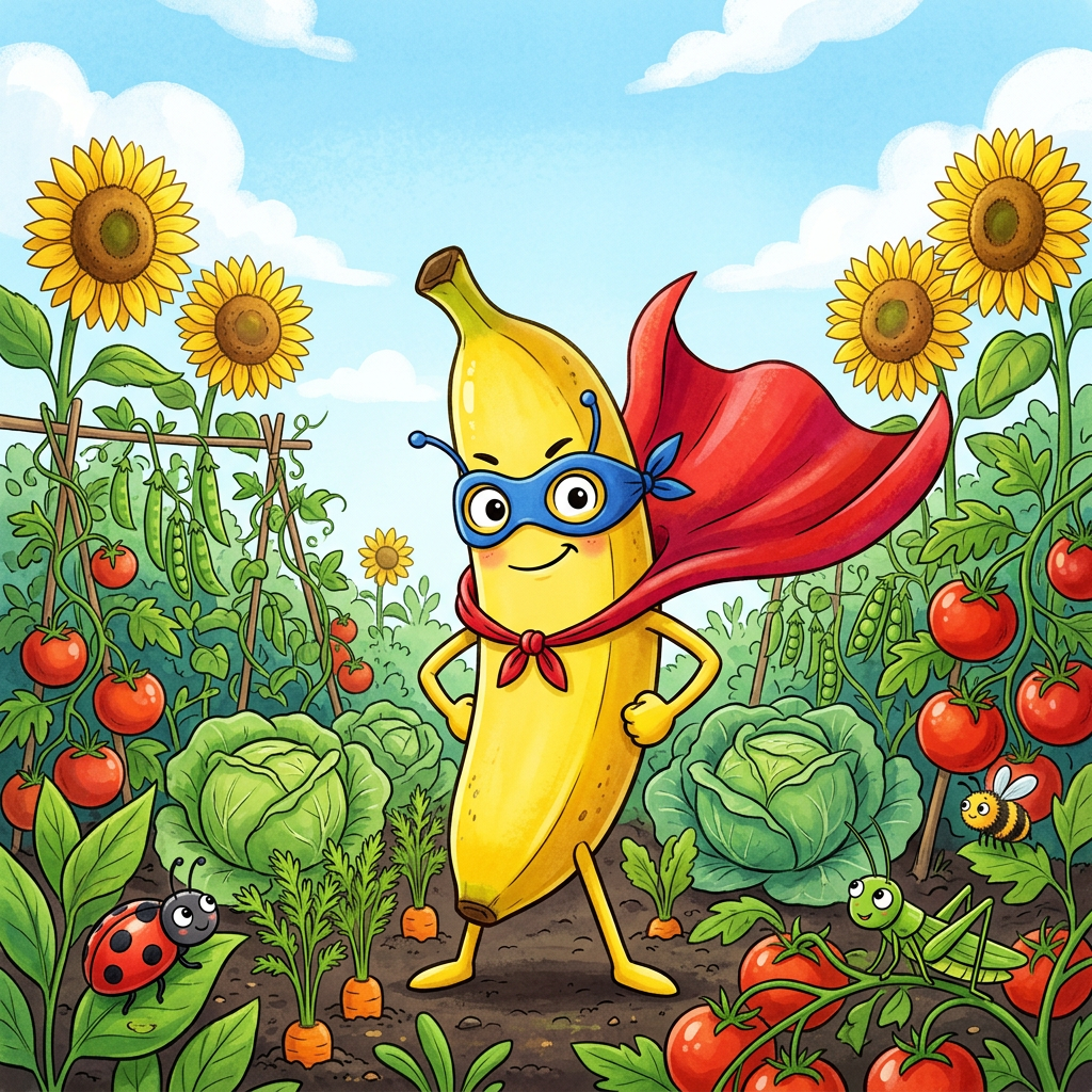 Benny the Banana Superhero of the Garden - Robs Books