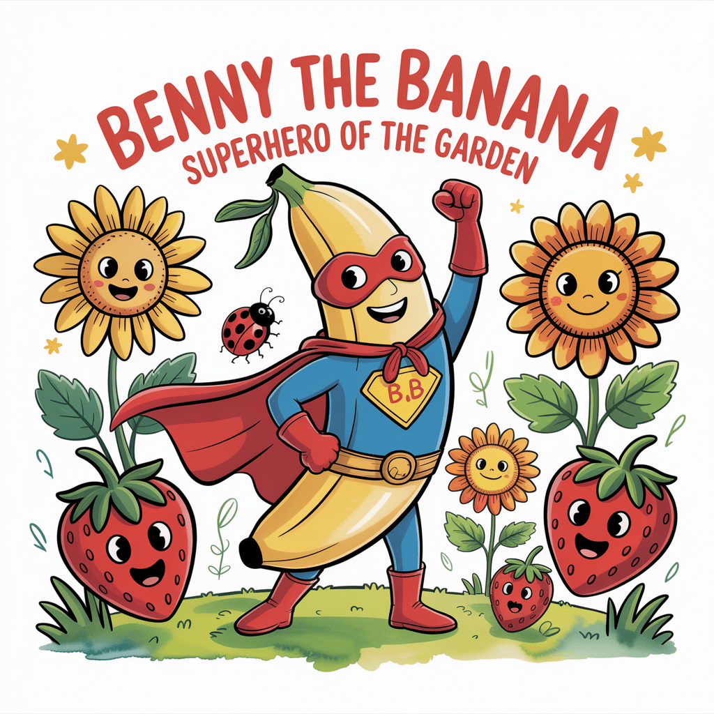 Benny the Banana Superhero of the Garden - Robs Books