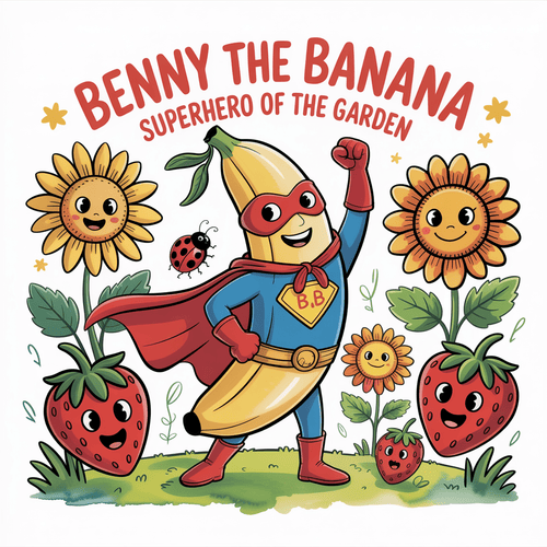 Benny the Banana Superhero of the Garden - Robs Books