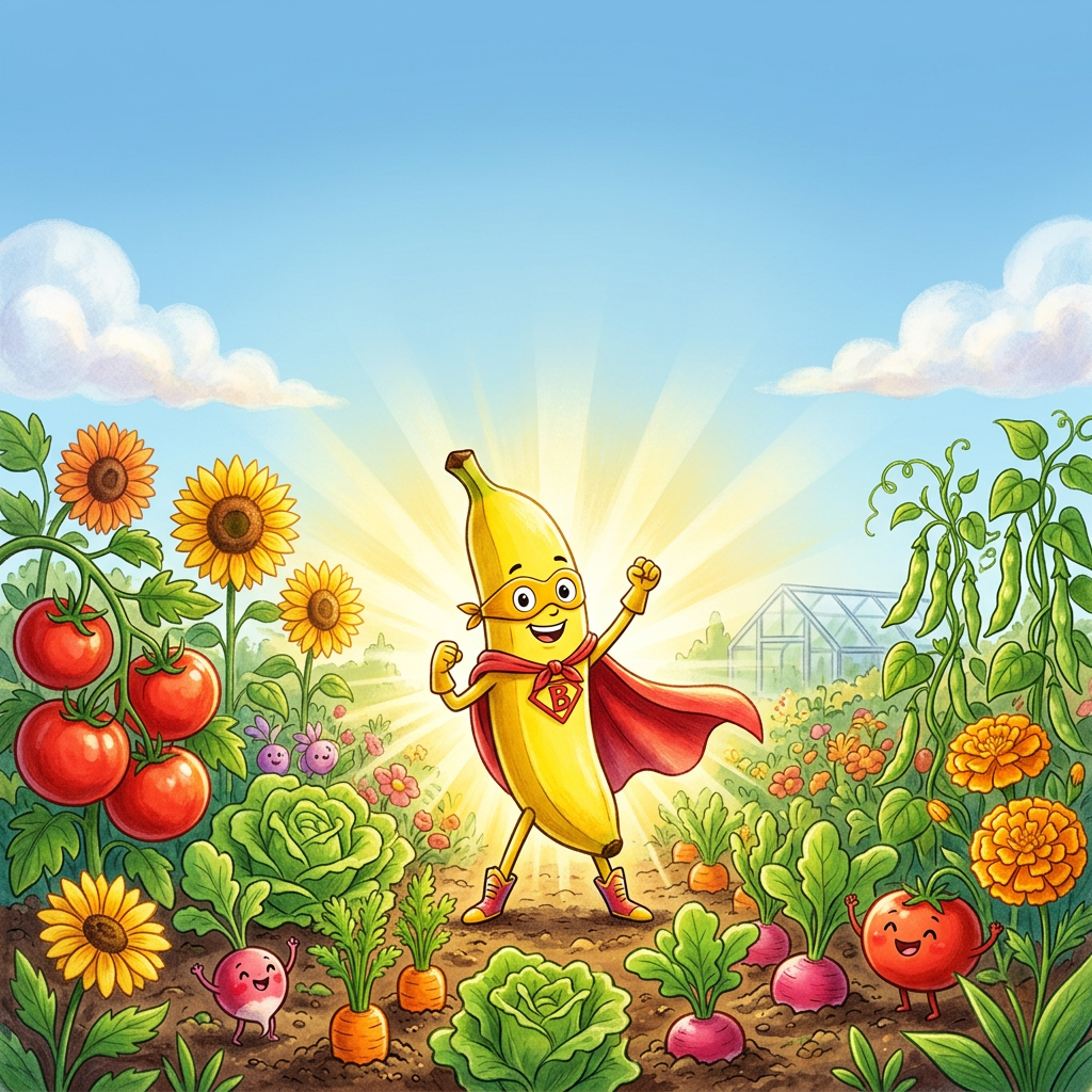 Benny the Banana Superhero of the Garden - Robs Books