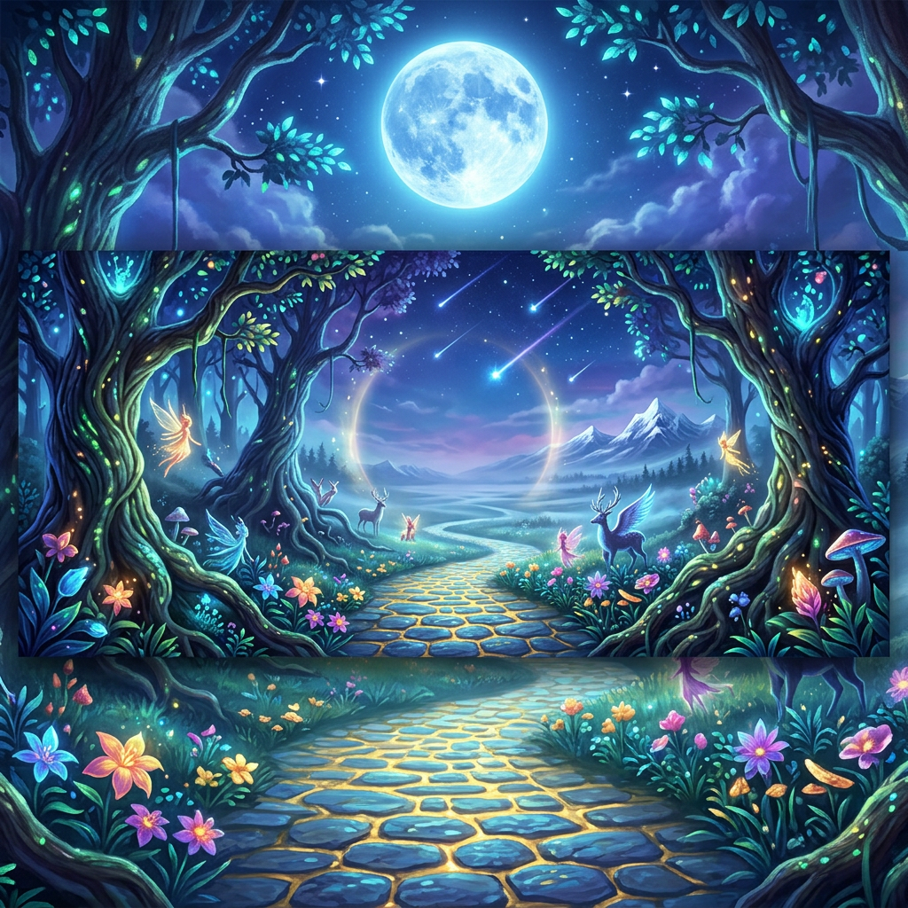 Book 2 of The Enchanted Forest Chronicles | THE MOONLIT MELODY: THE MYSTERY OF THE FALLING STARS - Robs Books