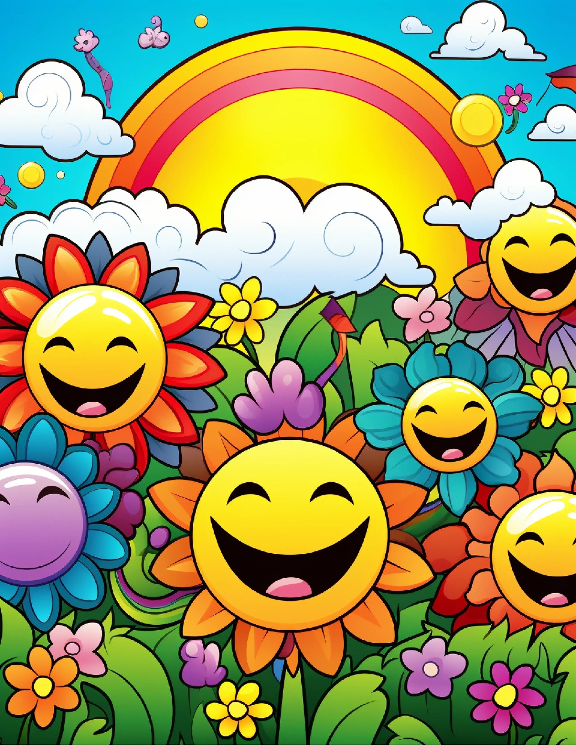 Cute Kawaii Summer Coloring Pages For Kids 2-Robs Books