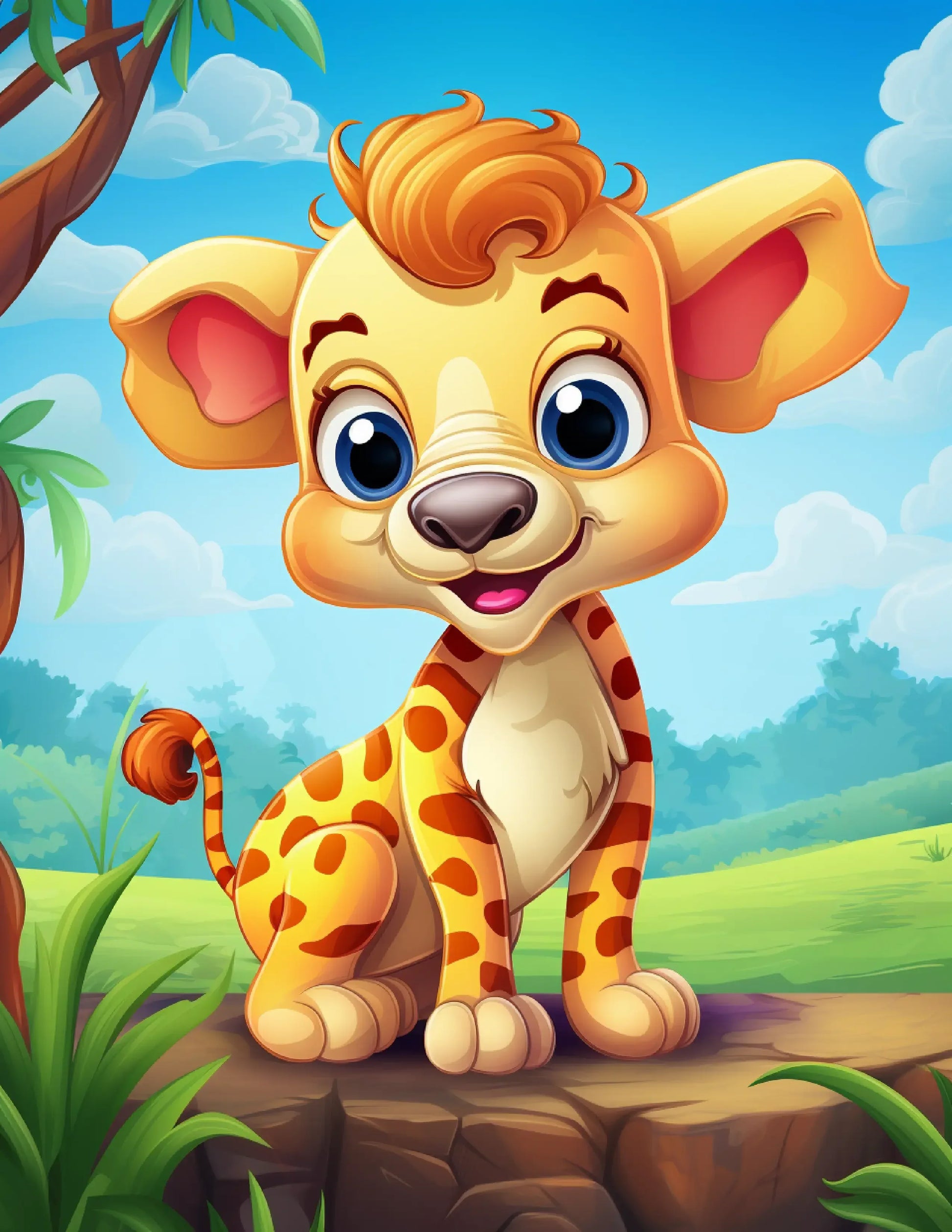 Cute Baby Animals Coloring Pages For Kids-Robs Books