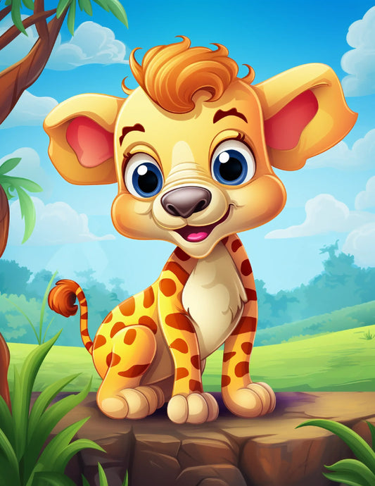 Cute Baby Animals Coloring Pages For Kids-Robs Books