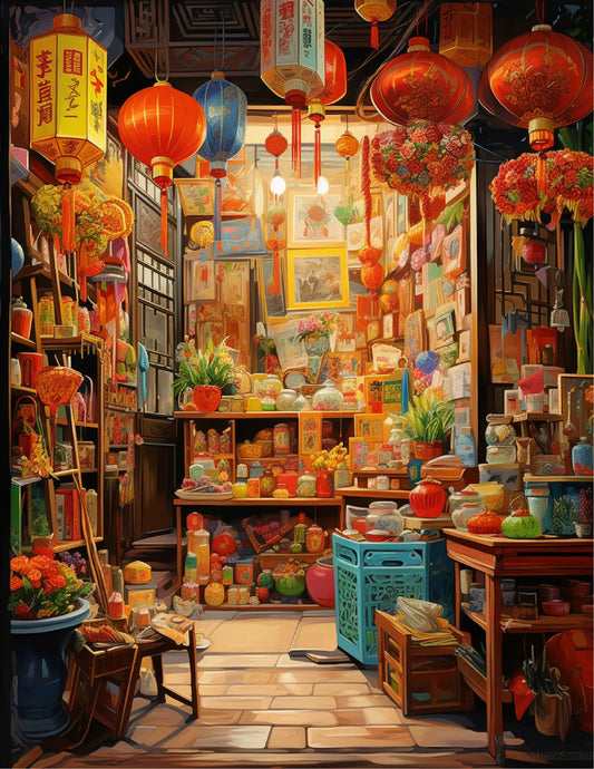 150 Chinese Shop Coloring Pages-Robs Books