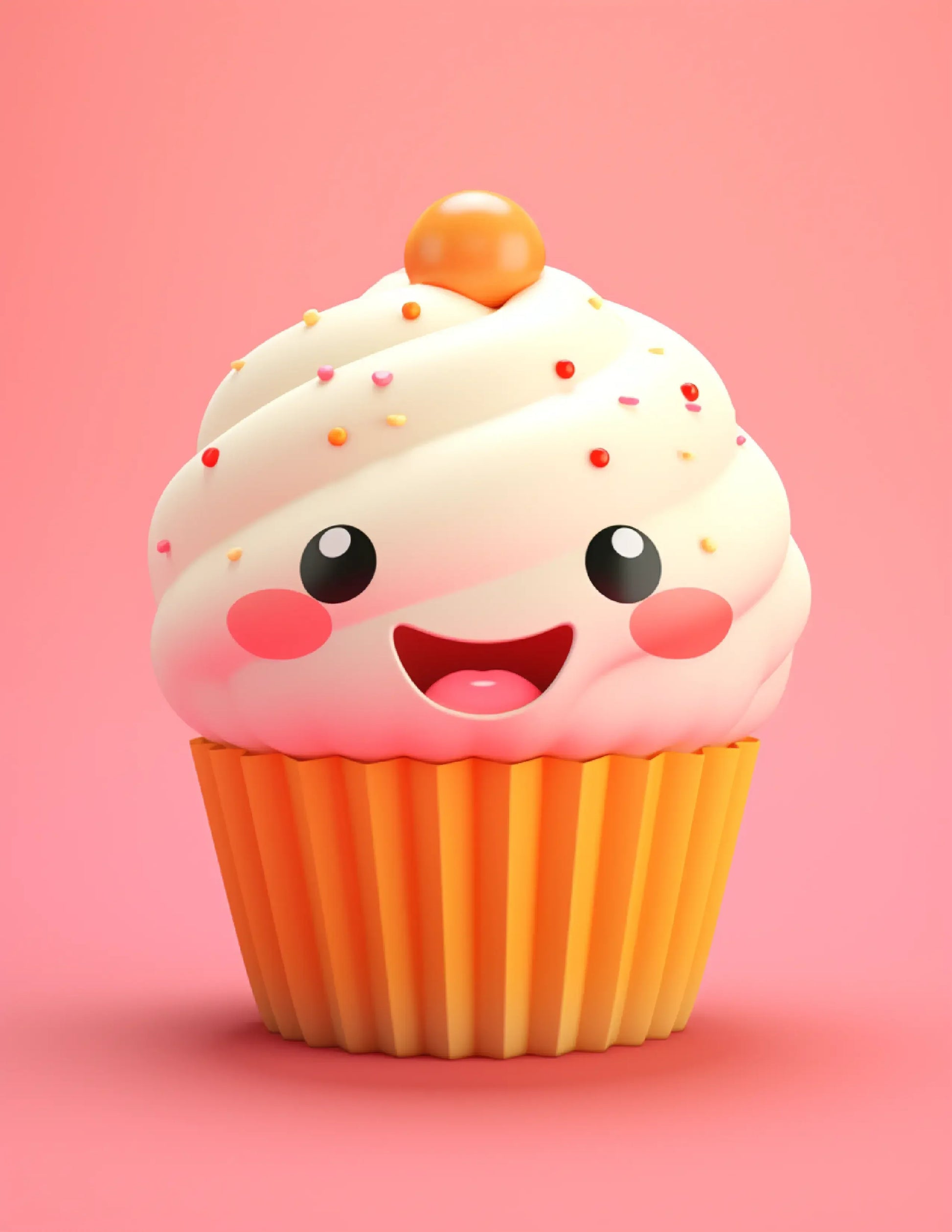 Cute Kawaii Cupcake Coloring Pages For Kids 2-Robs Books