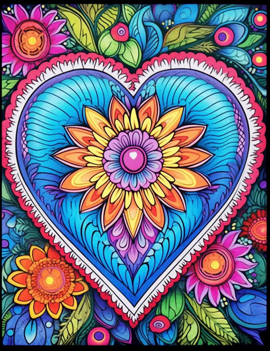 230 Heart Coloring Book Pages-Robs Books