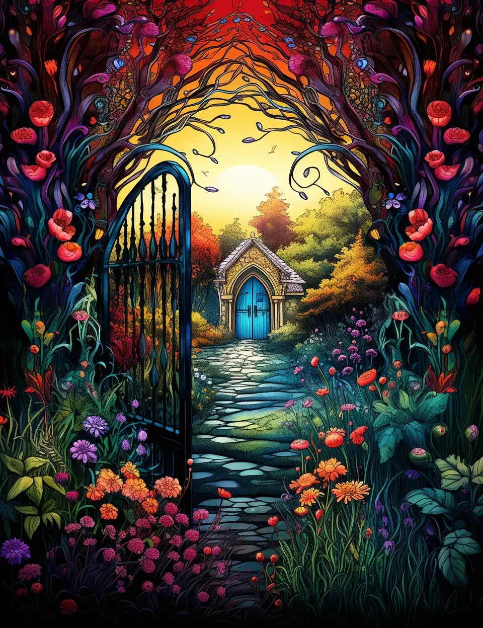 220 Secret Garden Coloring Pages-Robs Books