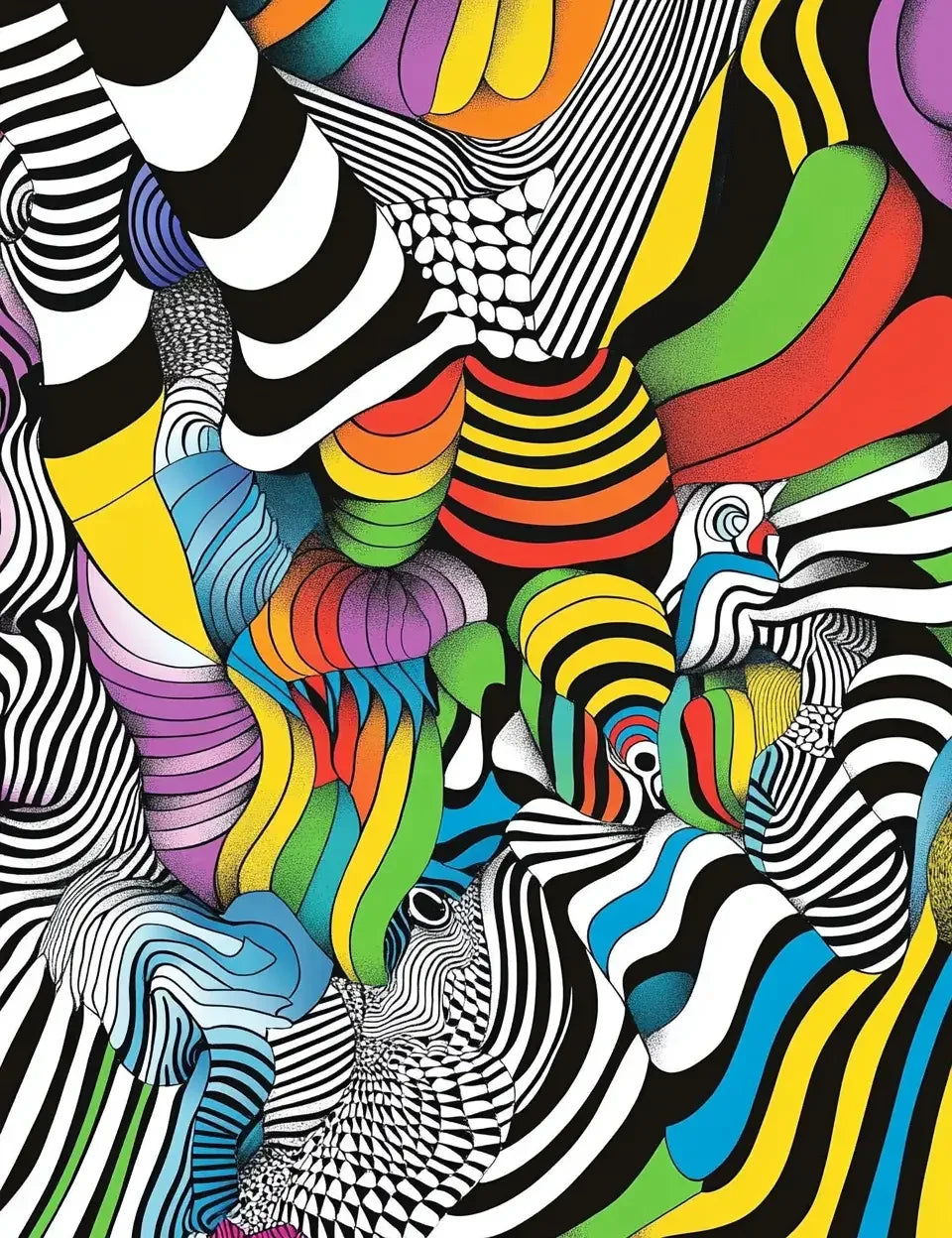 290 Optical Illusions Coloring Pages-Robs Books