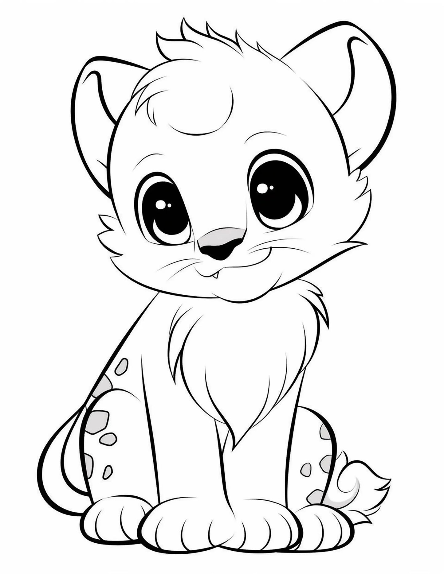 120 Wild Animals Coloring Pages for Kids-Robs Books