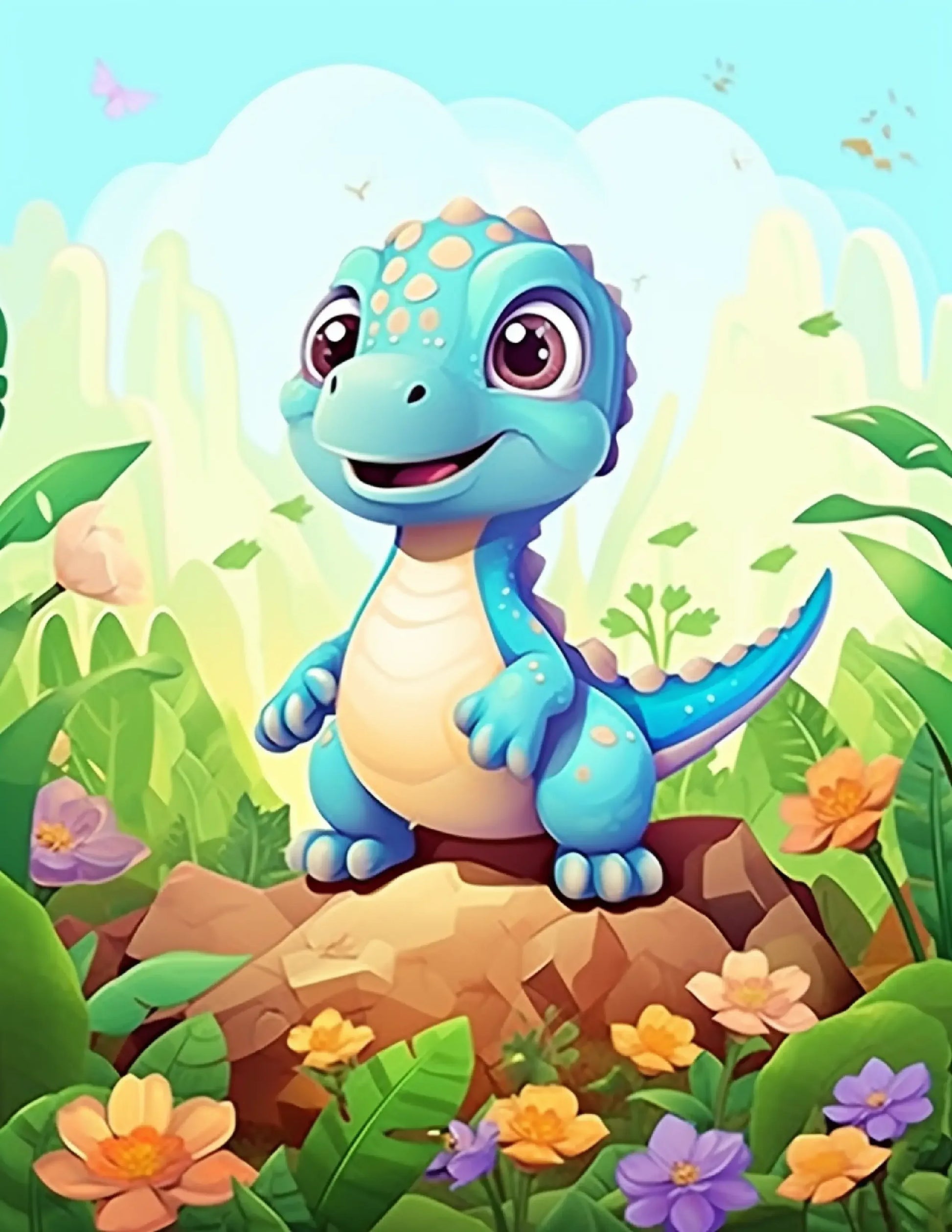 170+ Cute Dinosaur Coloring Pages For Kids 1-Robs Books