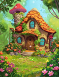 140 Fairy House Coloring Pages 1 - Robs Books
