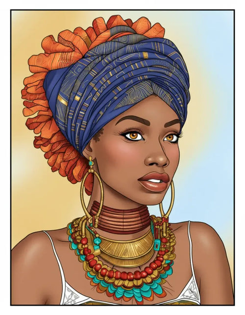 100 African Black Woman Coloring Pages For Adults 3-Robs Books
