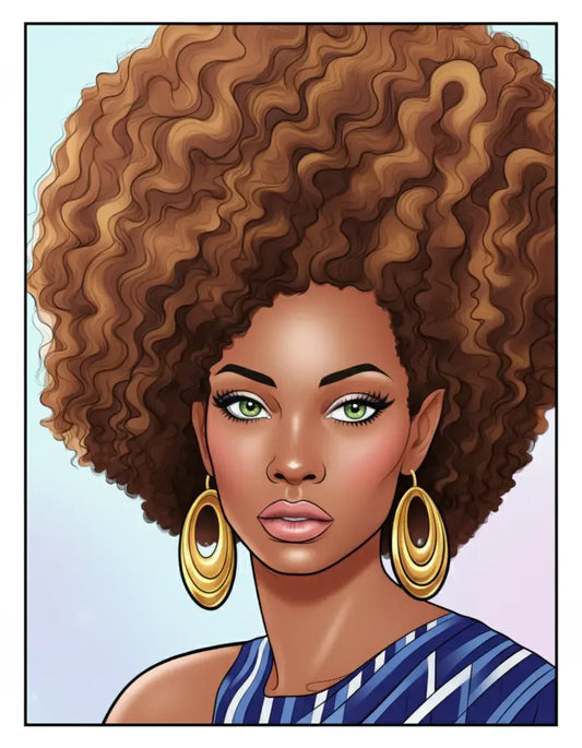 100 African Black Woman Coloring Pages For Adults 5-Robs Books