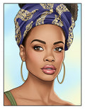 African Black Woman Coloring Book 62 Pages - Robs Books