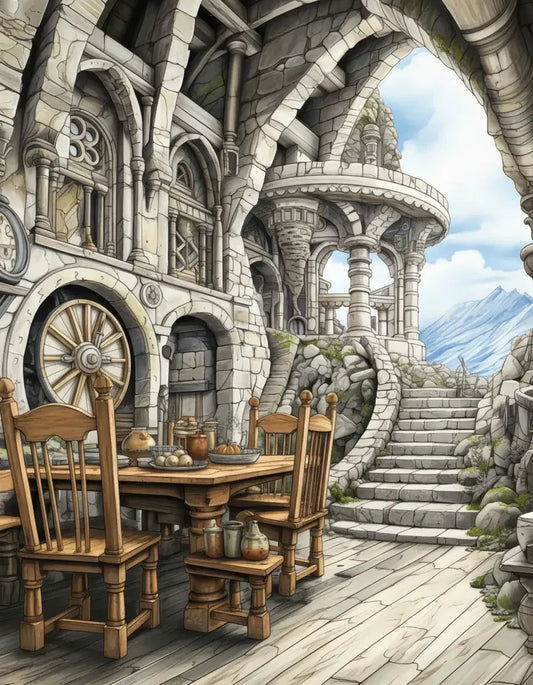 50 Dwarven Delights Coloring Pages-Robs Books