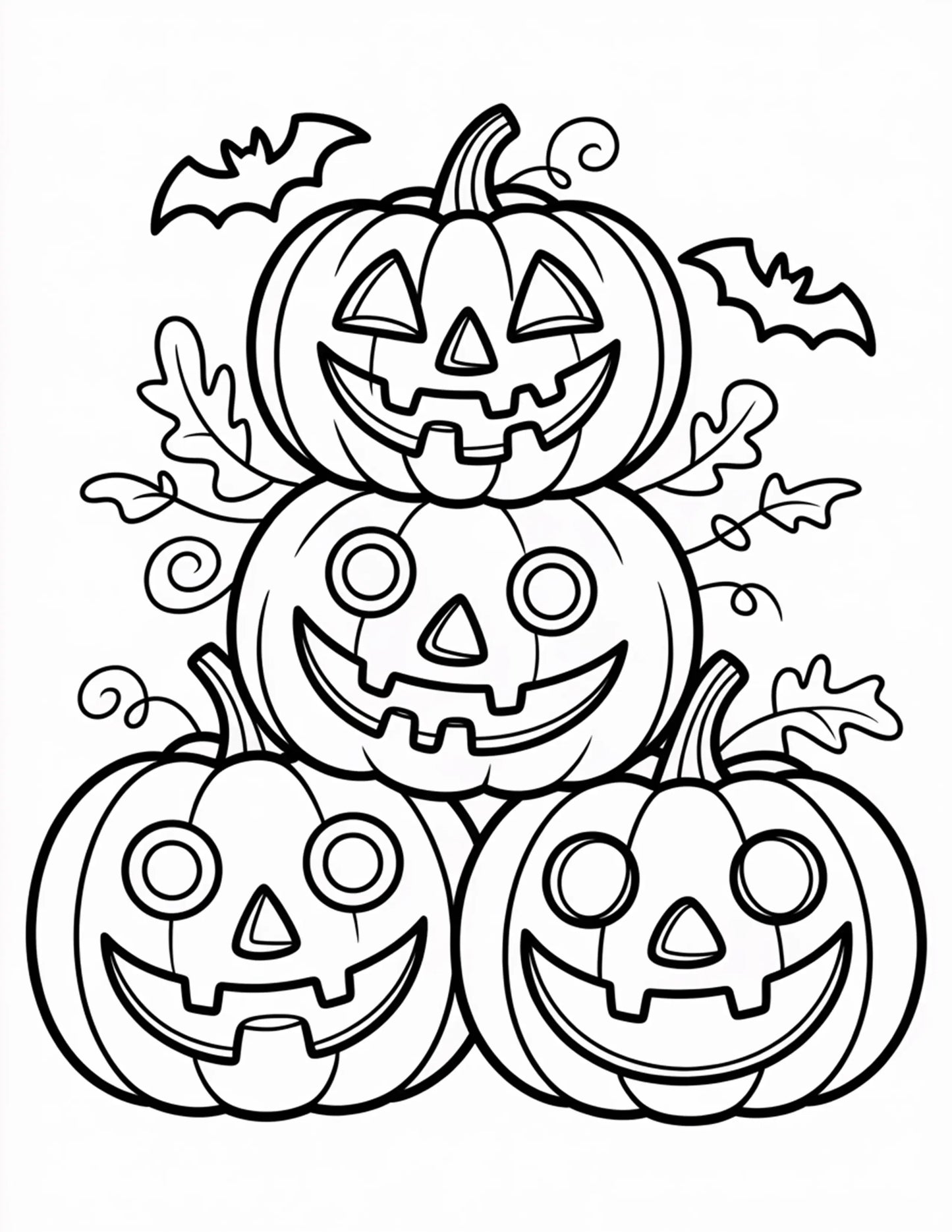 Jumbo Halloween Coloring Pages for Kids-Robs Books