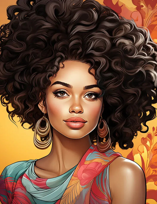100 African Black Woman Coloring Pages 1-Robs Books