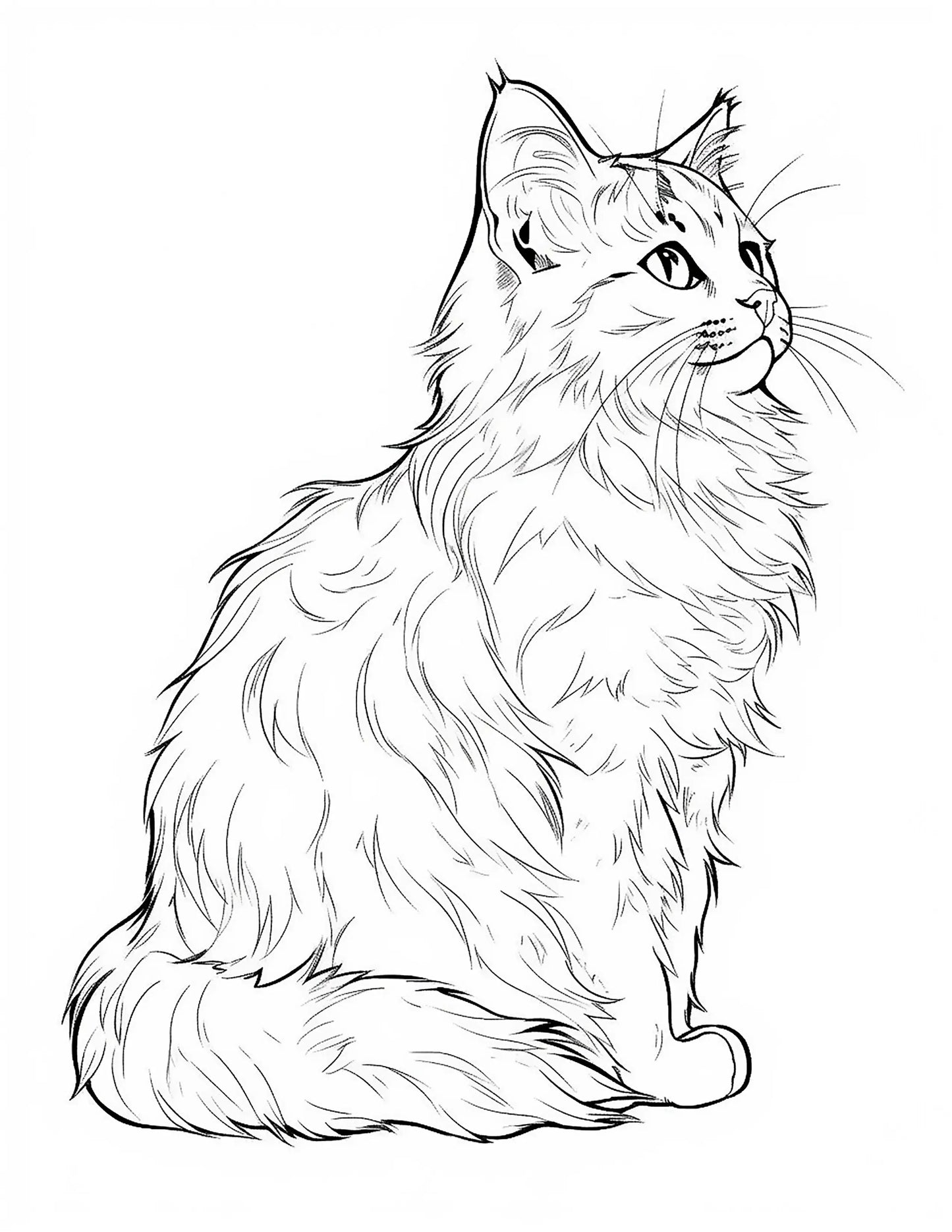 100 Realistic Cat Coloring Pages-Robs Books