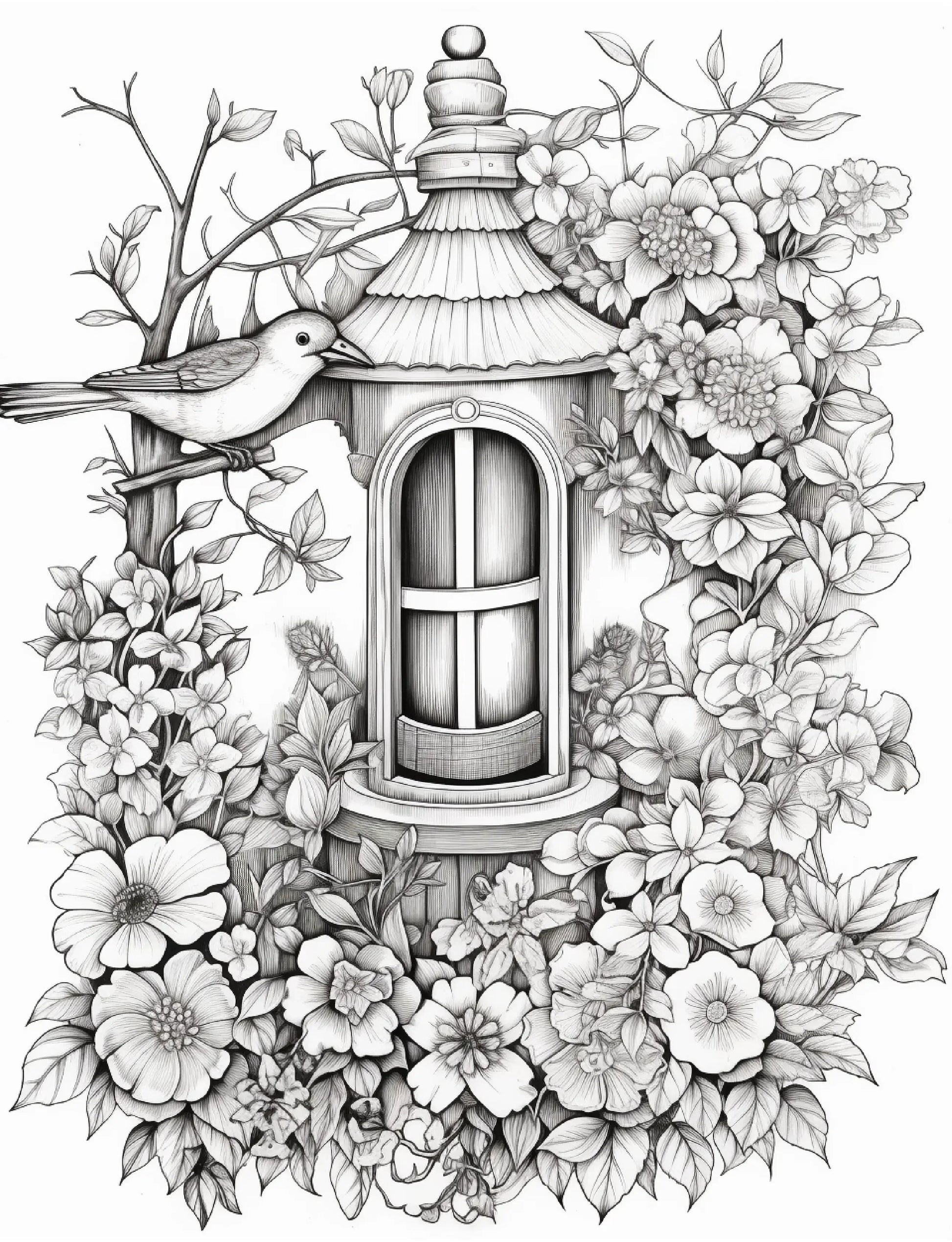 220 Secret Garden Coloring Pages-Robs Books