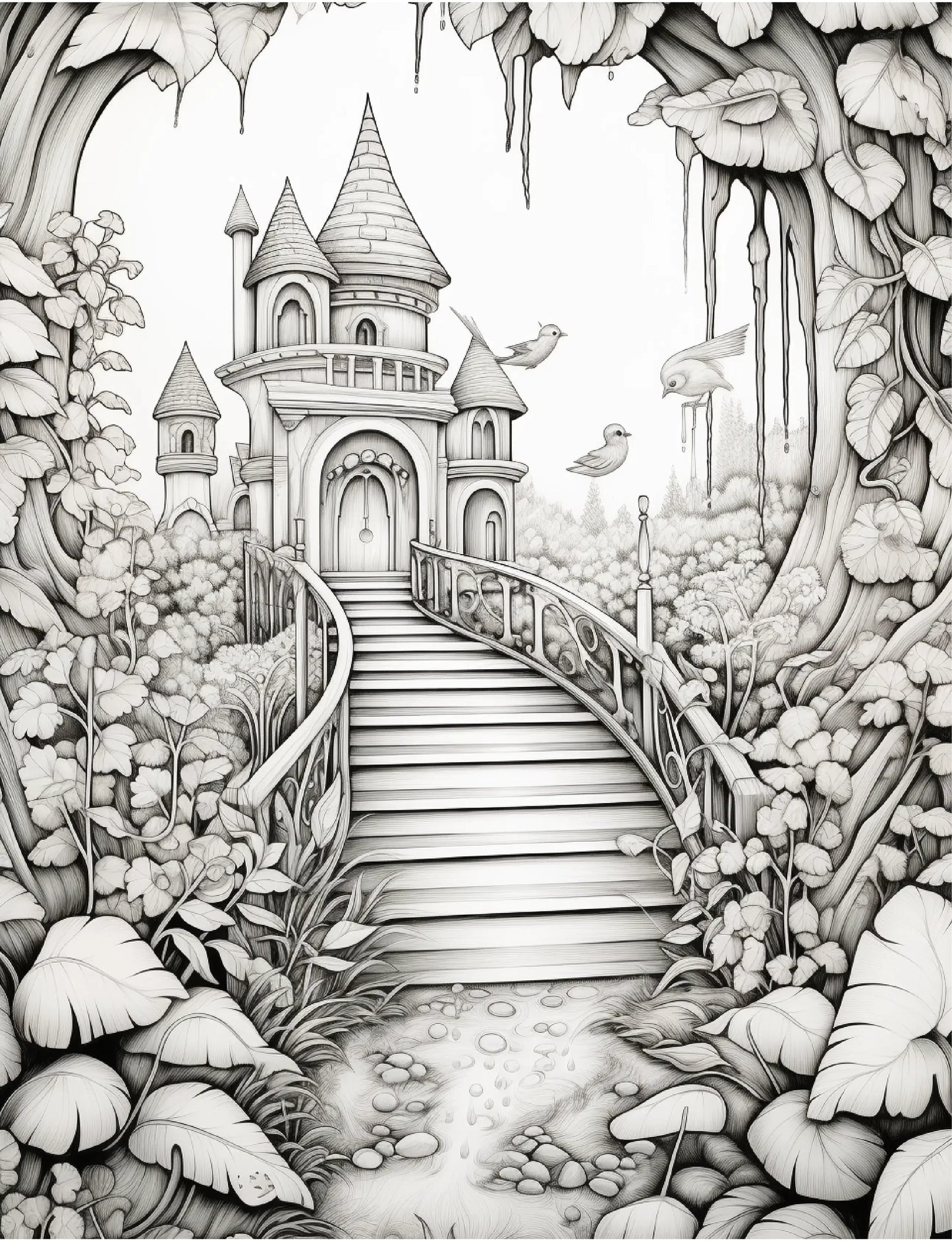 220 Secret Garden Coloring Pages-Robs Books