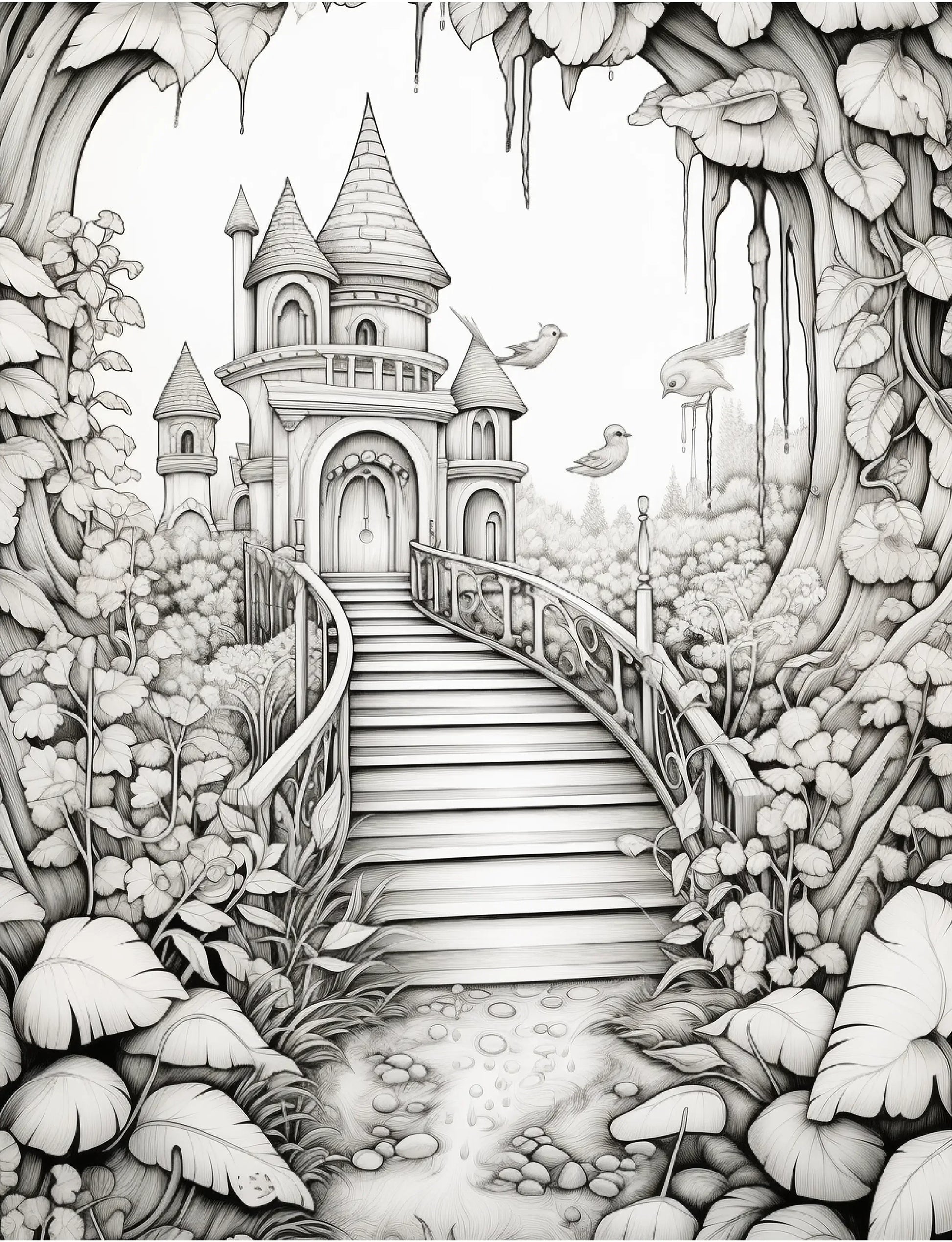 220 Secret Garden Coloring Pages-Robs Books