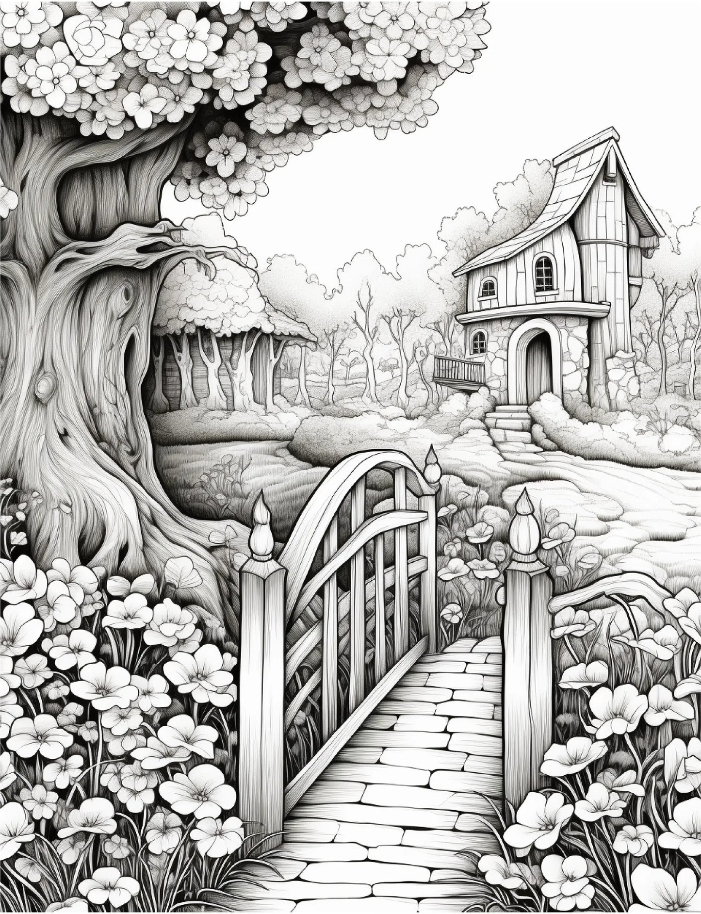 220 Secret Garden Coloring Pages-Robs Books