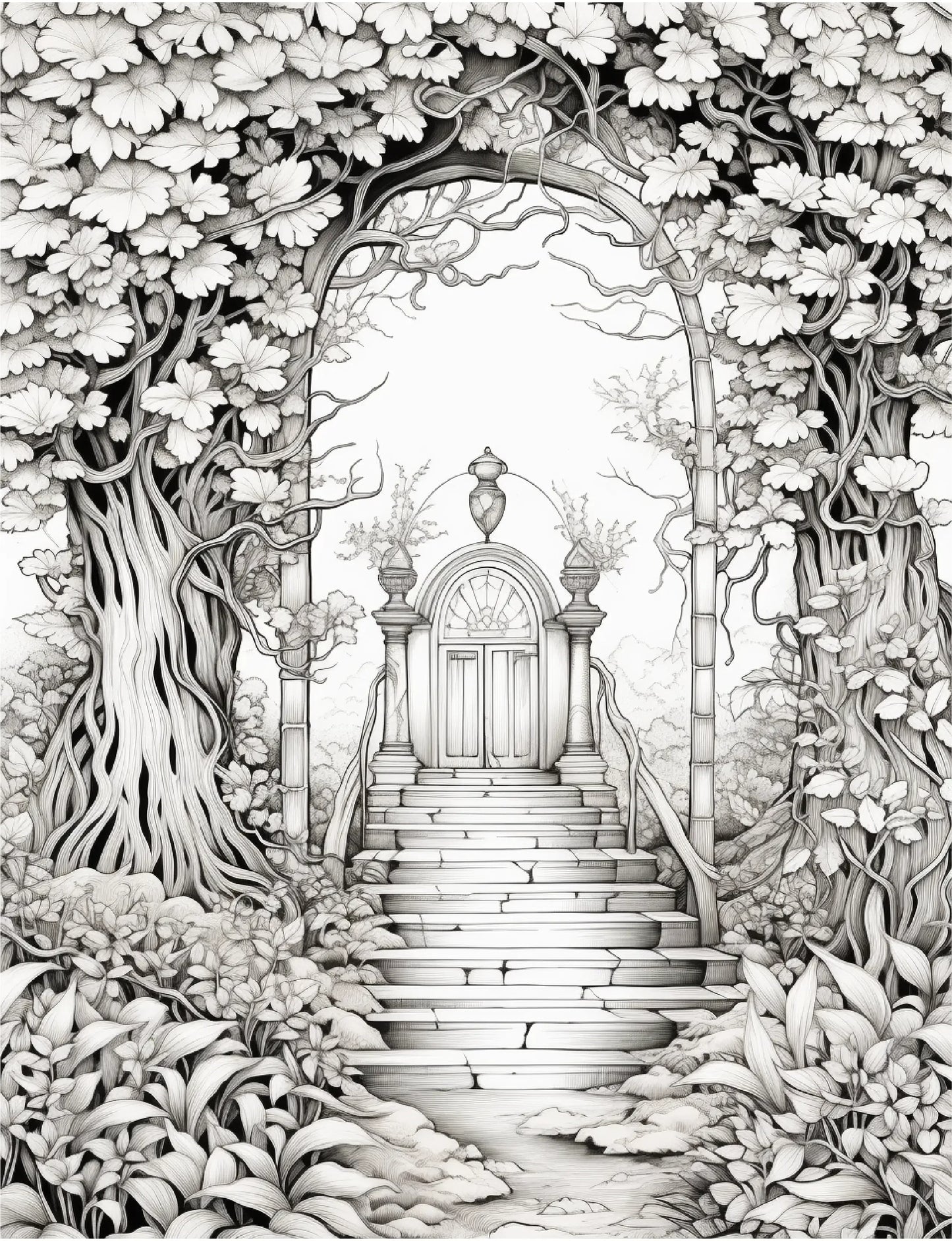 220 Secret Garden Coloring Pages-Robs Books