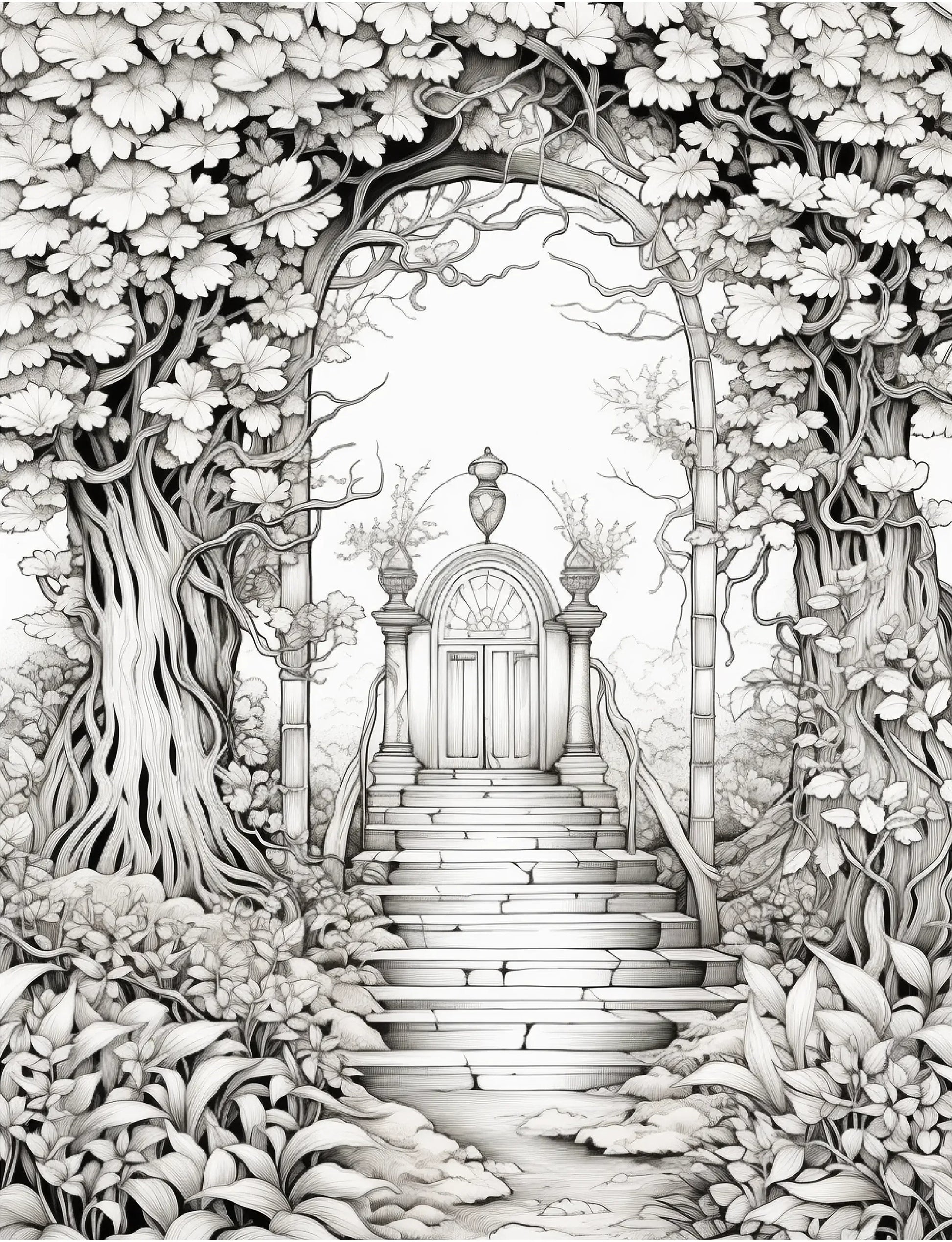 220 Secret Garden Coloring Pages-Robs Books