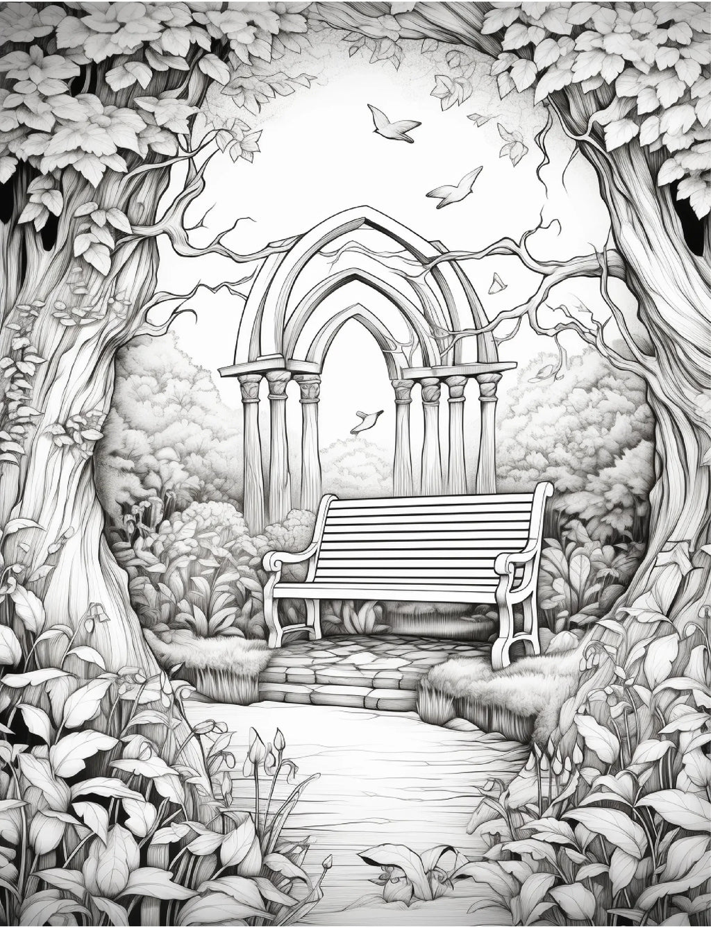 220 Secret Garden Coloring Pages - Robs Books