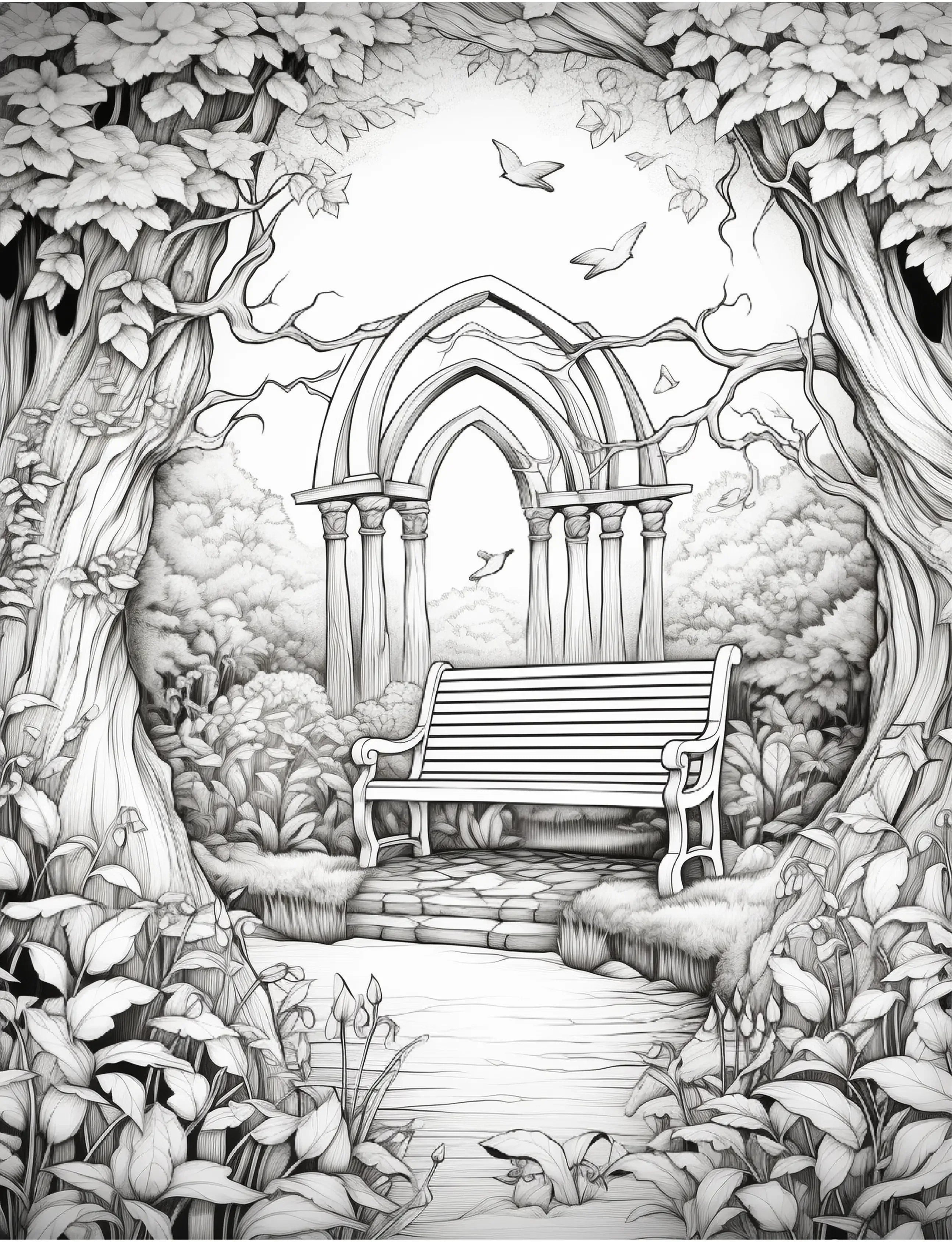 220 Secret Garden Coloring Pages - Robs Books