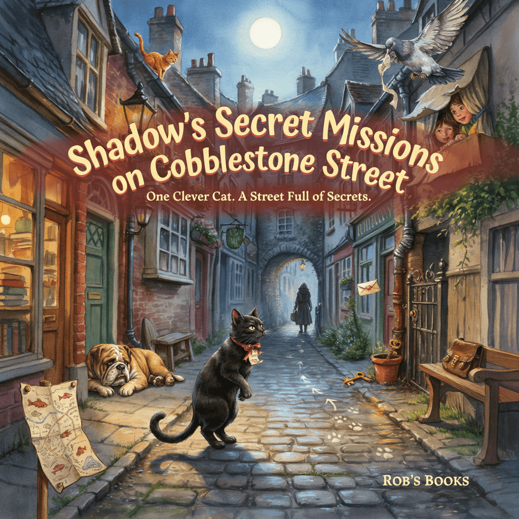 Shadow's Secret Missions on Cobblestone Street - Robs Books