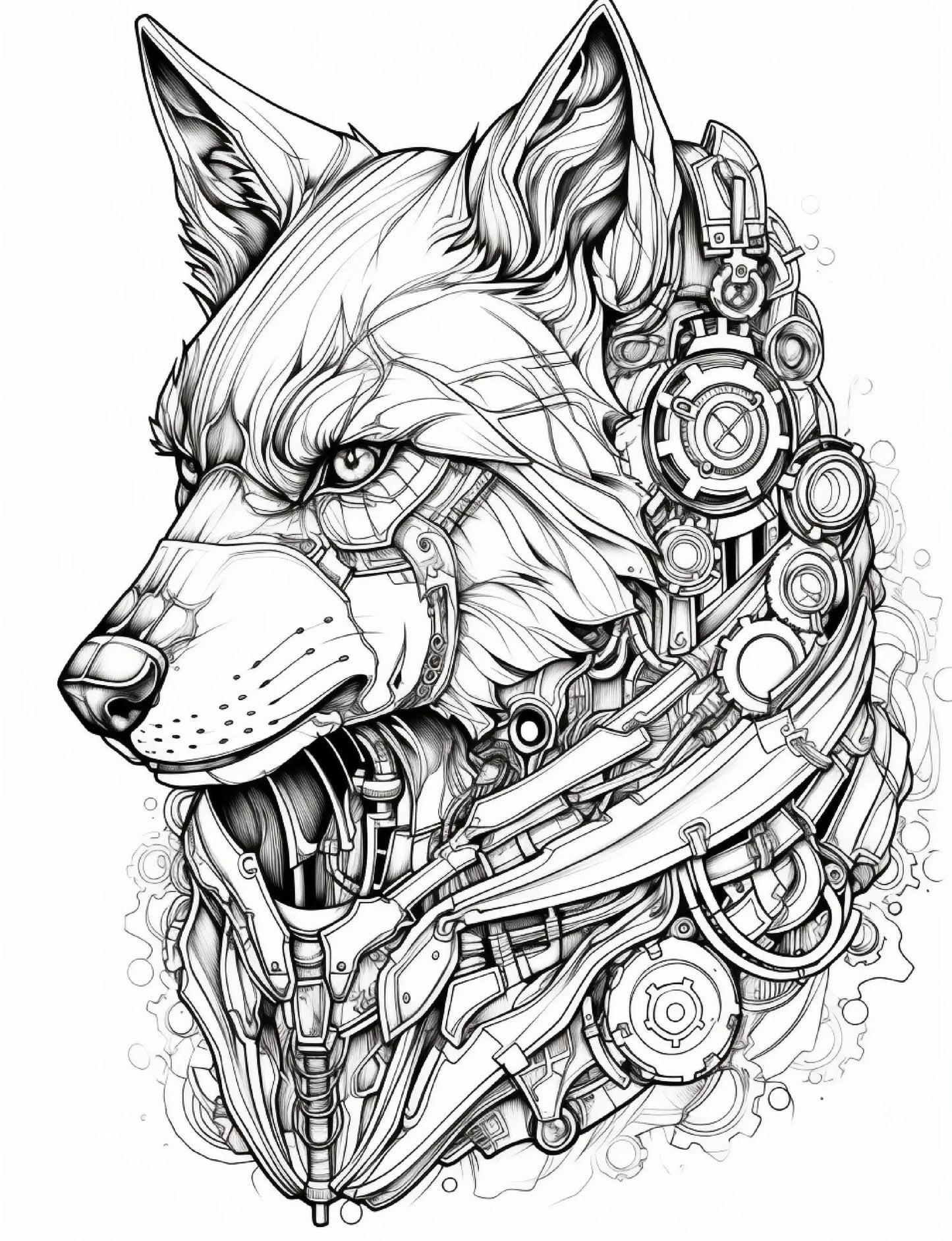 200 Steampunk Animals Coloring Pages-Robs Books