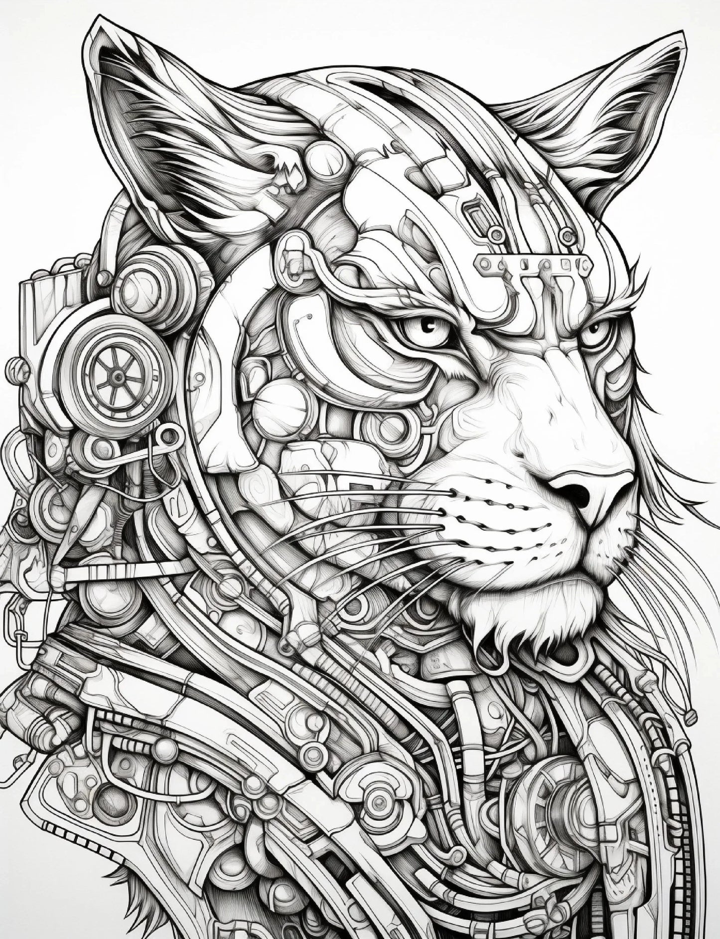 200 Steampunk Animals Coloring Pages-Robs Books