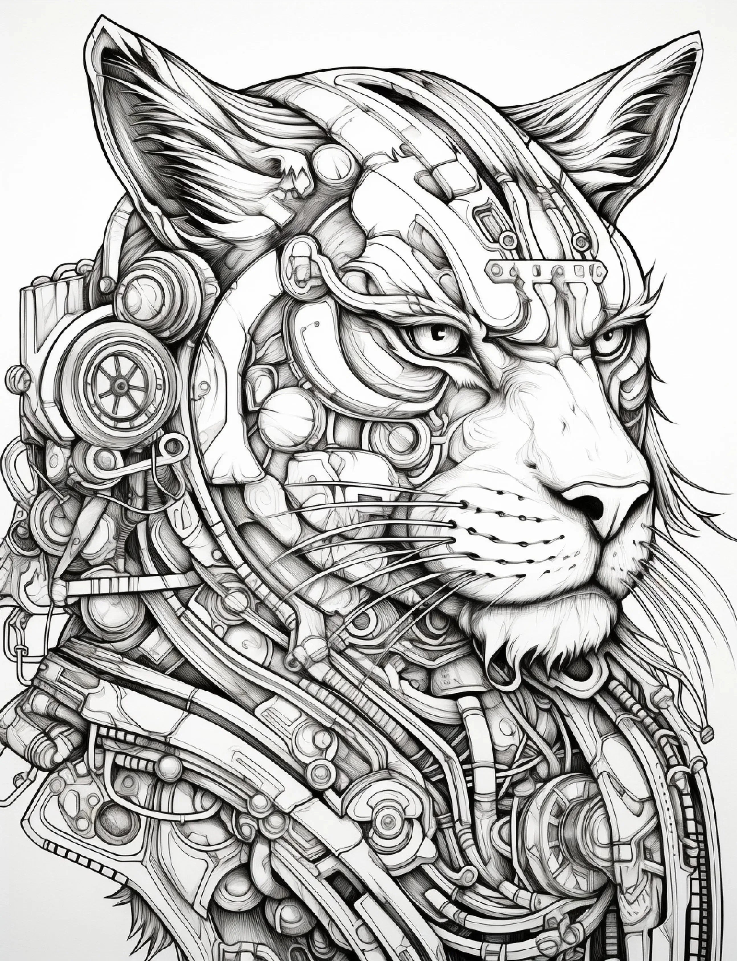 200 Steampunk Animals Coloring Pages - Robs Books