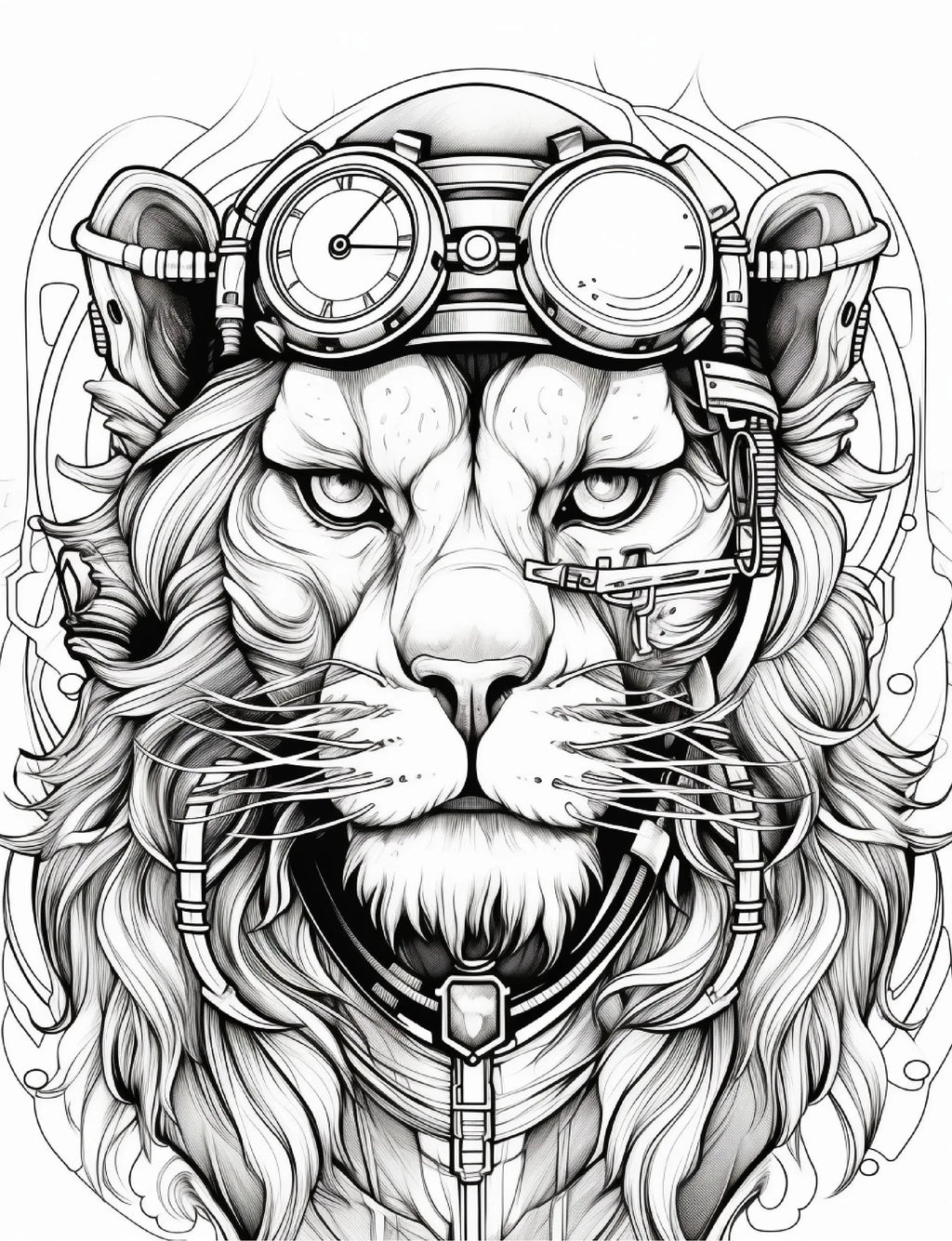 200 Steampunk Animals Coloring Pages - Robs Books