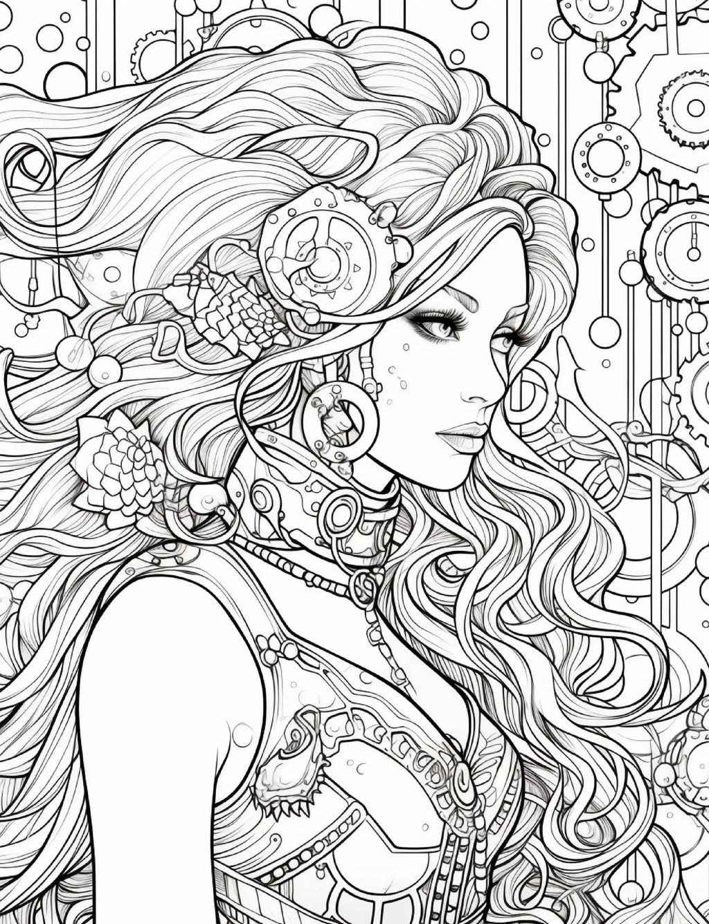 190 Steampunk Mermaid Coloring Pages - Robs Books