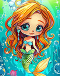 200 Mermaid Chibi Girls Coloring Pages for Adults - Robs Books